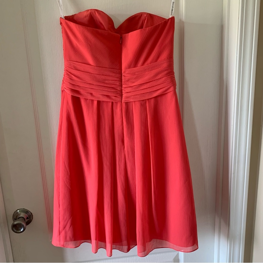 David’sBridal Guava sweetheart mini dress - Picture 4 of 5